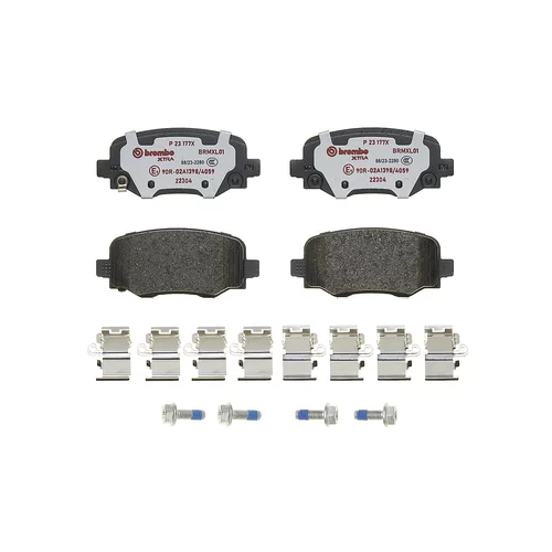 Sada brzdových platničiek kotúčovej brzdy P 23 177X /BREMBO/ - obr. 1