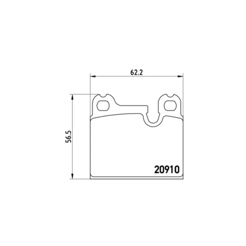 Sada brzdových platničiek kotúčovej brzdy BREMBO P 06 005