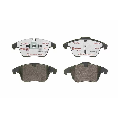 Sada brzdových platničiek kotúčovej brzdy P 24 076X /BREMBO/ - obr. 1