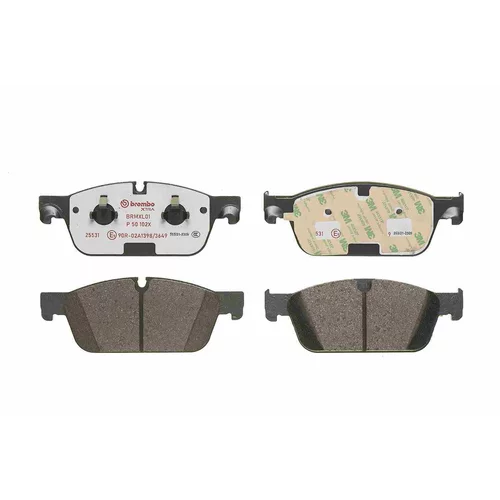 Sada brzdových platničiek kotúčovej brzdy P 50 102X /BREMBO/ - obr. 1