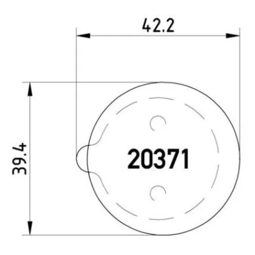 Sada brzdových platničiek, Parkovacia kotúčová brzda BREMBO P 61 014