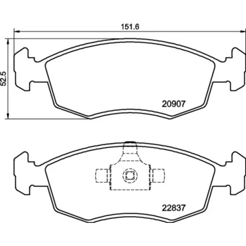 Sada brzdových platničiek kotúčovej brzdy P 23 192 /BREMBO/