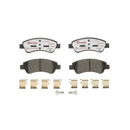 Sada brzdových platničiek kotúčovej brzdy P 61 066X /BREMBO/ - obr. 1