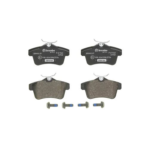Sada brzdových platničiek kotúčovej brzdy P 61 114X /BREMBO/ - obr. 1