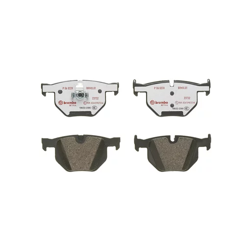 Sada brzdových platničiek kotúčovej brzdy P 06 033X /BREMBO/ - obr. 1