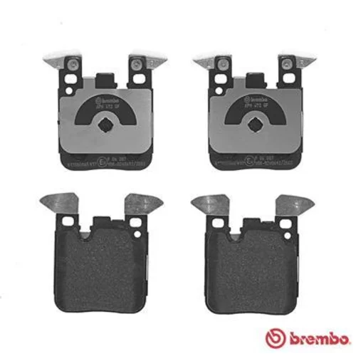 Sada brzdových platničiek kotúčovej brzdy P 06 087 /BREMBO/ - obr. 1