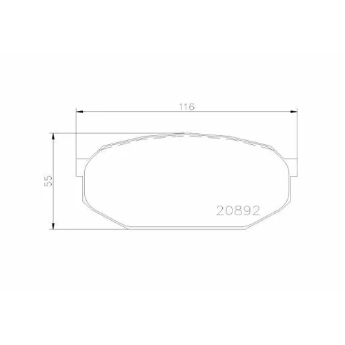 Sada brzdových platničiek kotúčovej brzdy BREMBO P 54 005