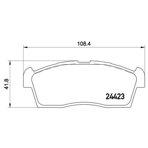 Sada brzdových platničiek kotúčovej brzdy BREMBO P 54 049