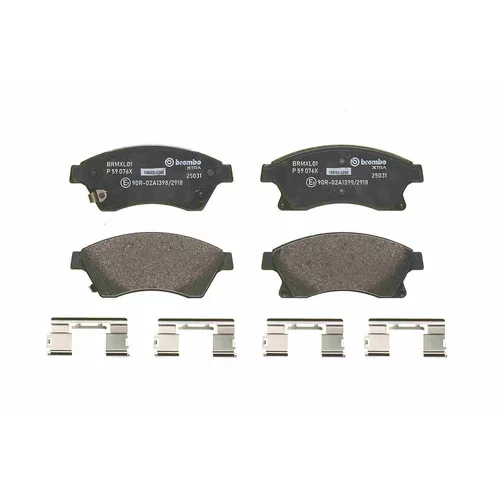Sada brzdových platničiek kotúčovej brzdy P 59 076X /BREMBO/ - obr. 1