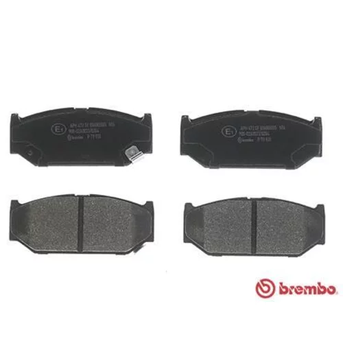 Sada brzdových platničiek kotúčovej brzdy P 79 031 /BREMBO/ - obr. 1