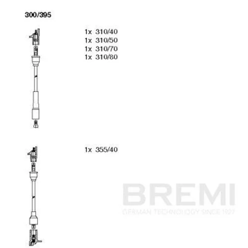 Sada zapaľovacích káblov BREMI 300/395