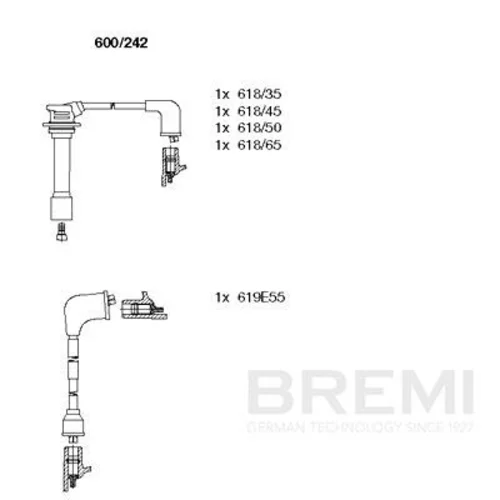 Sada zapaľovacích káblov BREMI 600/242