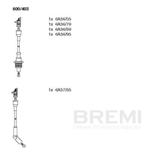 Sada zapaľovacích káblov BREMI 600/403
