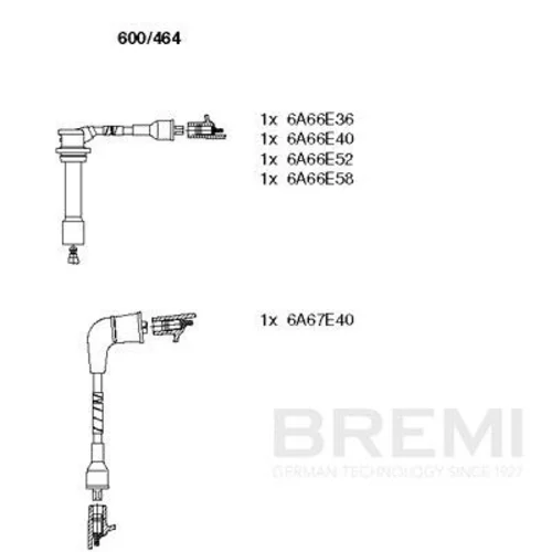 Sada zapaľovacích káblov BREMI 600/464
