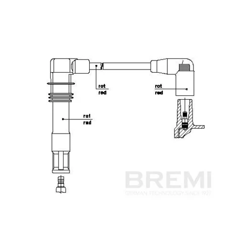 Zapaľovací kábel BREMI 1A30/33