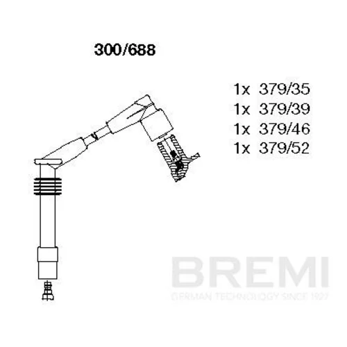Sada zapaľovacích káblov BREMI 300/688