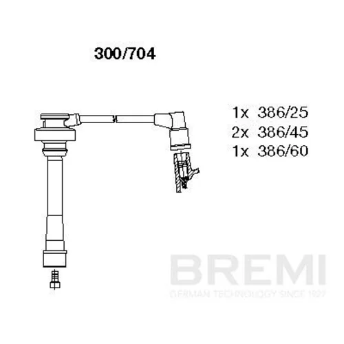 Sada zapaľovacích káblov BREMI 300/704