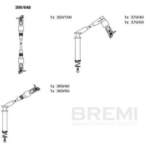 Sada zapaľovacích káblov BREMI 300/648