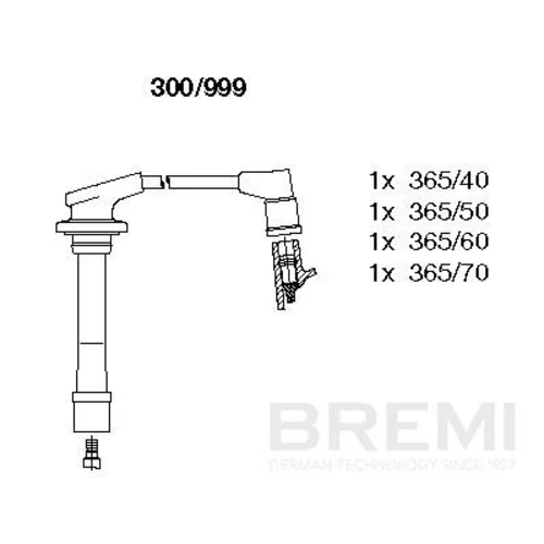 Sada zapaľovacích káblov BREMI 300/999