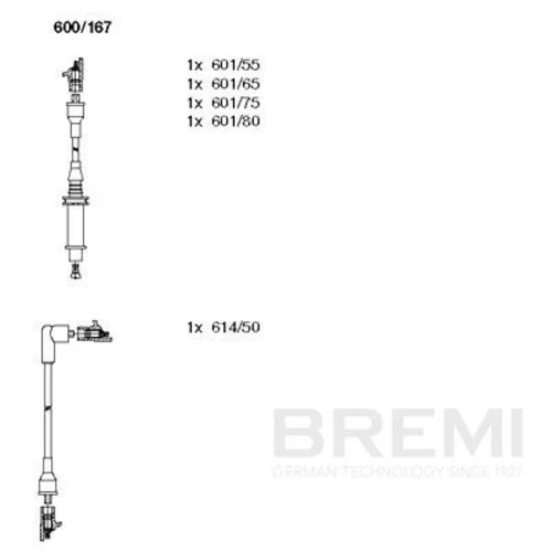 Sada zapaľovacích káblov BREMI 600/167