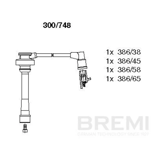 Sada zapaľovacích káblov BREMI 300/748