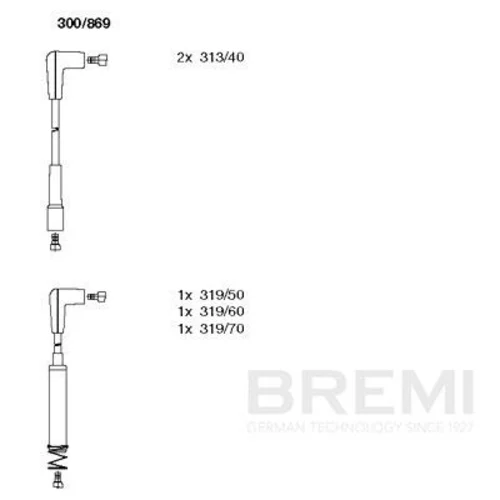 Sada zapaľovacích káblov BREMI 300/869