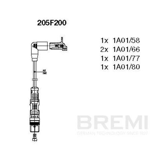 Sada zapaľovacích káblov BREMI 205F200