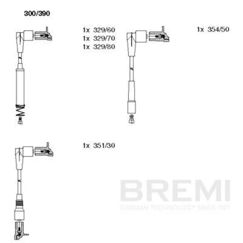 Sada zapaľovacích káblov BREMI 300/390