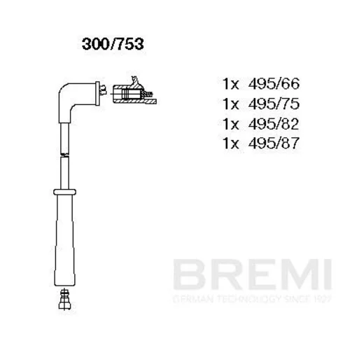 Sada zapaľovacích káblov BREMI 300/753