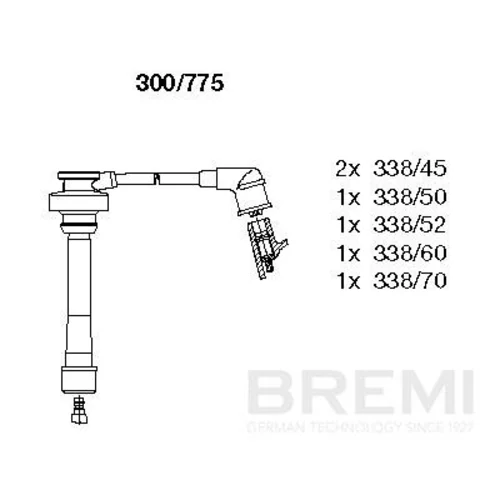 Sada zapaľovacích káblov BREMI 300/775
