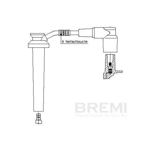 Zapaľovací kábel BREMI 8A15R110