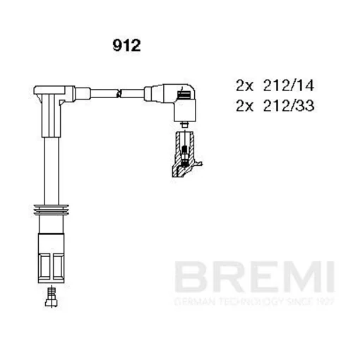 Sada zapaľovacích káblov 912 /BREMI/