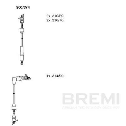 Sada zapaľovacích káblov BREMI 300/374