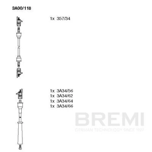 Sada zapaľovacích káblov BREMI 3A00/118