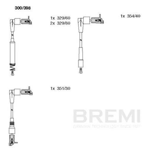 Sada zapaľovacích káblov BREMI 300/398