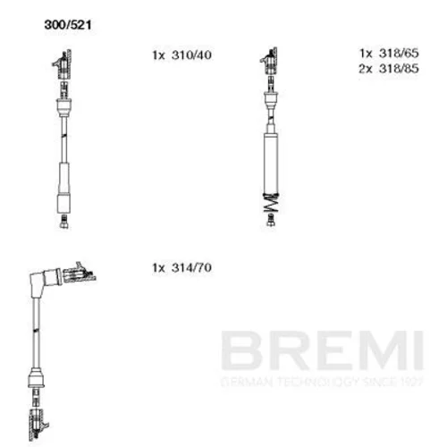 Sada zapaľovacích káblov BREMI 300/521