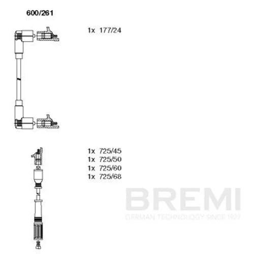 Sada zapaľovacích káblov BREMI 600/261