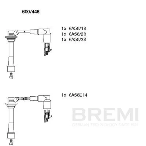 Sada zapaľovacích káblov BREMI 600/446