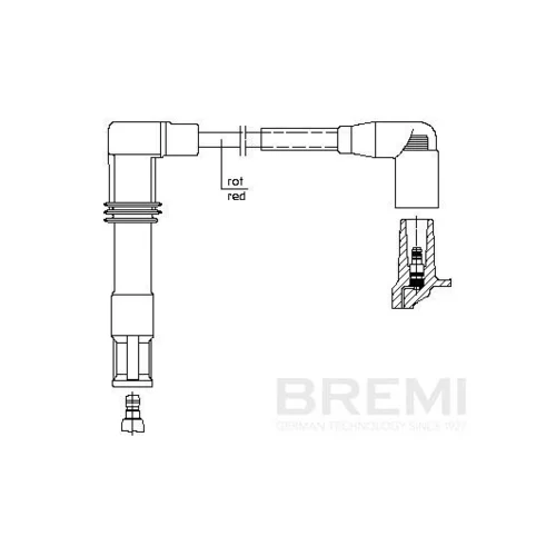 Zapaľovací kábel BREMI 1A12E47