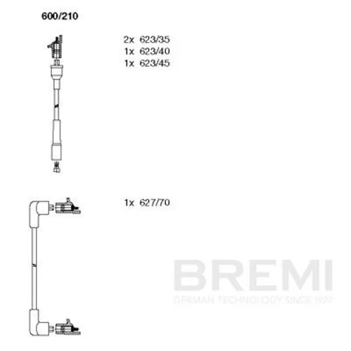 Sada zapaľovacích káblov BREMI 600/210