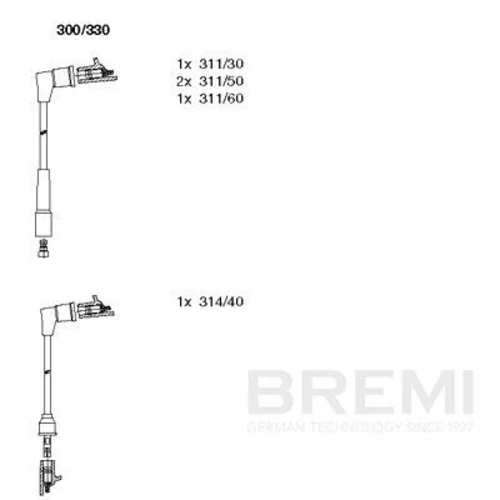 Sada zapaľovacích káblov BREMI 300/330