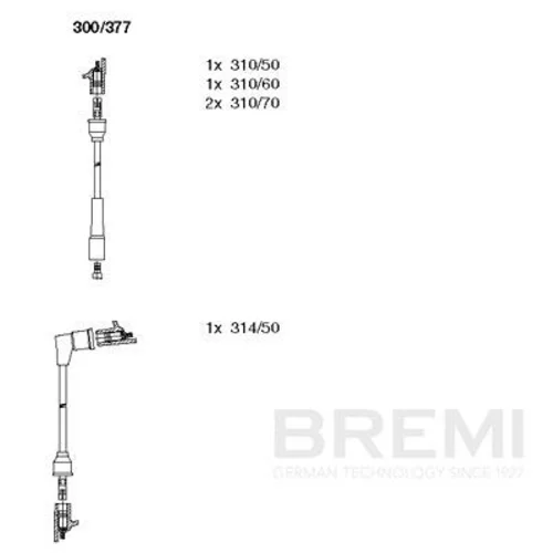 Sada zapaľovacích káblov BREMI 300/377