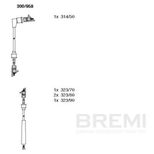 Sada zapaľovacích káblov BREMI 300/958