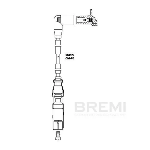 Zapaľovací kábel BREMI 1A22F64