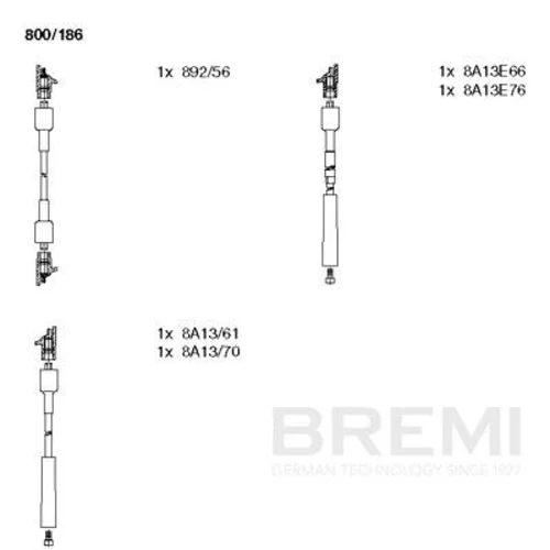 Sada zapaľovacích káblov BREMI 800/186