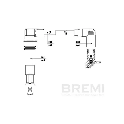 Zapaľovací kábel BREMI 1A30E43