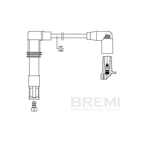Zapaľovací kábel BREMI 1A12/33