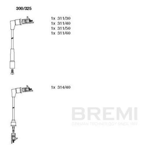 Sada zapaľovacích káblov BREMI 300/325