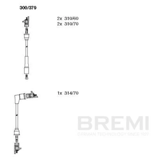 Sada zapaľovacích káblov BREMI 300/379