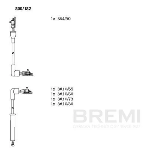 Sada zapaľovacích káblov BREMI 800/182